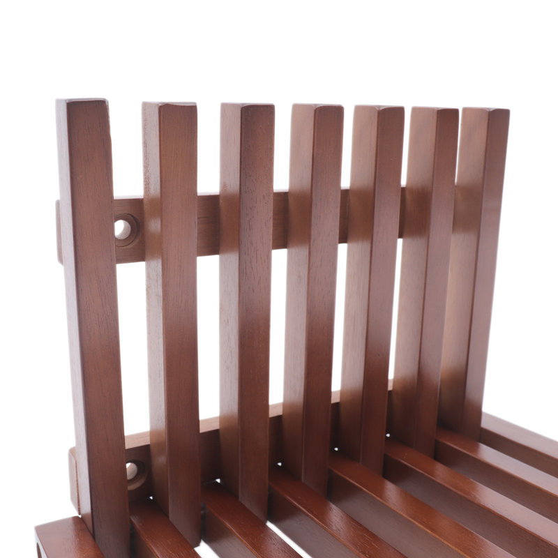 Wall-Mounted Folding Stool Chair For  Entryway Solid Wood Shoe Changing Stool