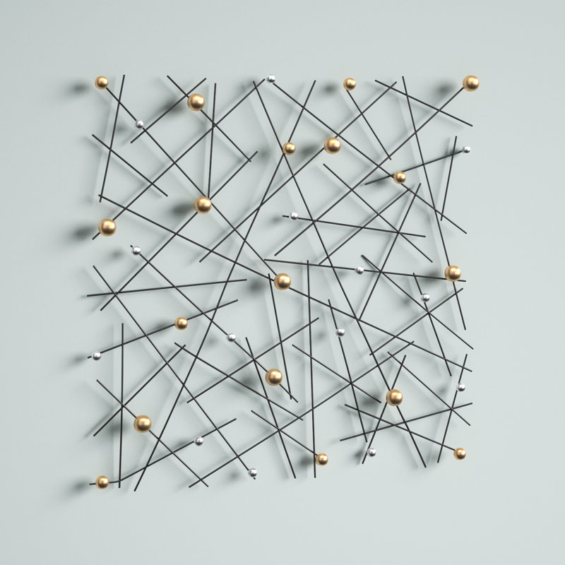 Vitagliano Modern Abstract Wall Decor on Metal