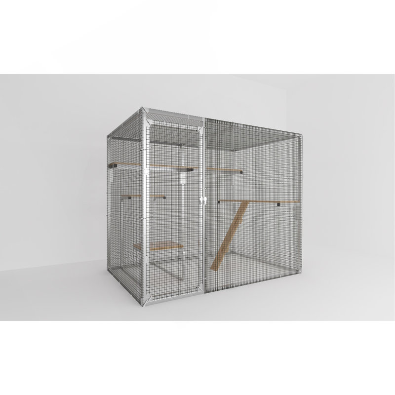 Grand parc pour chat, abri pour cage de chat, 7,8 pi x 4,9 pi