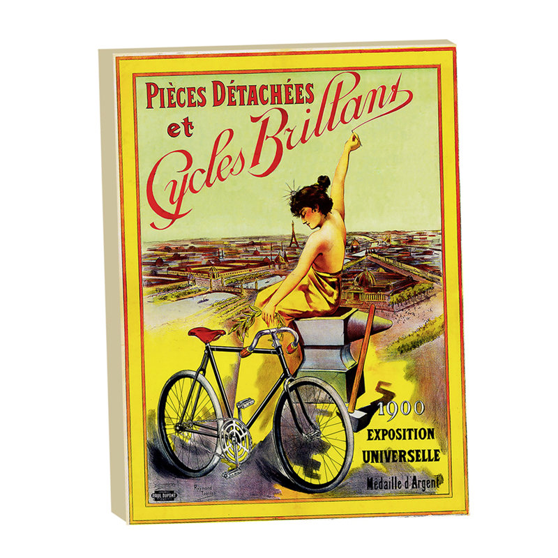 Affiche rétro «P pièces Detachees et Cycles Brillant» par Tournon par Grotto Studios