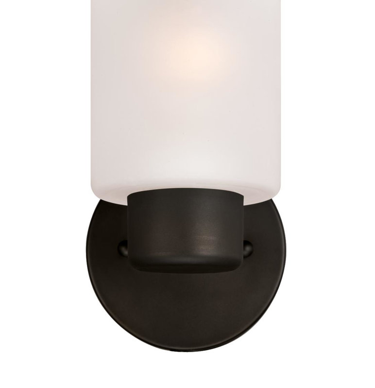Armed Sconce, Oil Rubbed Bronze with Highlights, Frosted