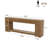 86-Inch Extra Long Sofa Console Table, 2-Tier Entryway Tables With Storage, Natural Oak Brown-1392968882
