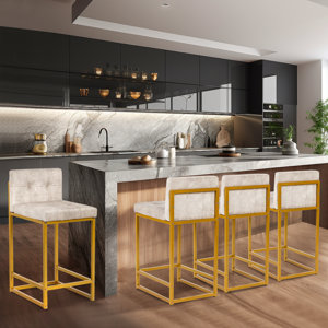 Reaon 23.9'' Animal Pattern Counter Stool