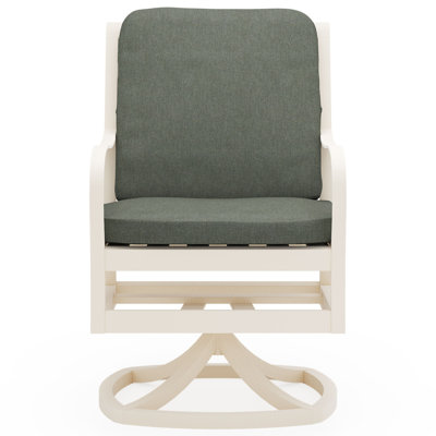 Chaise de salle à manger pivotante avec coussin de siège et de dossier