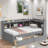 L-shaped Daybed With Bookcases, Charging Station And Two Drawers-896569667-896569666
