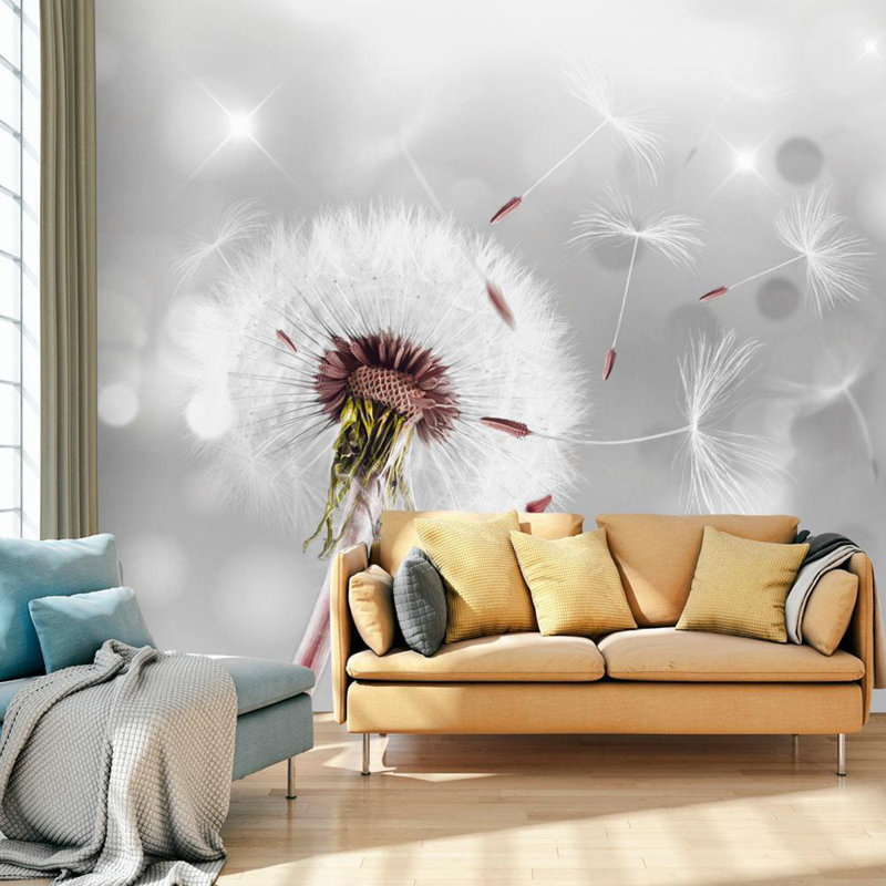 Floral Wall Mural, 82" L x 118" W