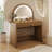 39 Inch Makeup Vanity Table With Touch Screen Lighted Mirror And Storage Drawer, Perfect For Modern Bedrooms-179892393