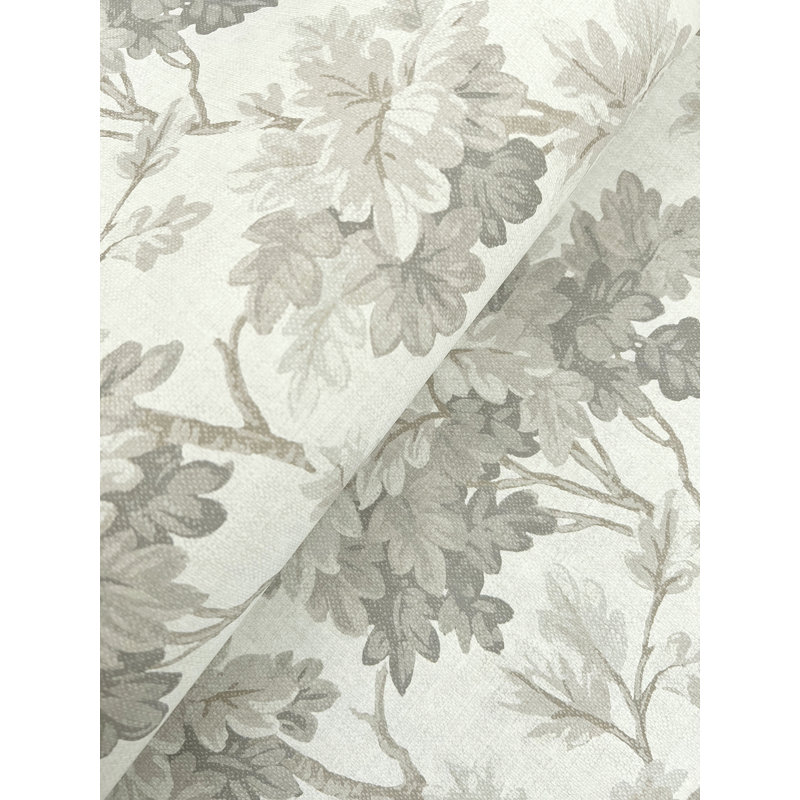 Papier peint Oakcliff Stone Leaf Trail, Gris