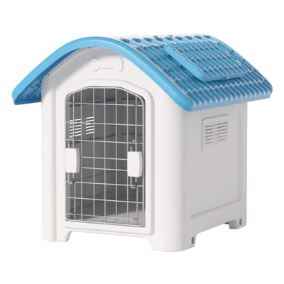 Chenil en plastique avec puits de lumière, chenil universel pour animaux toutes saisons, imperméable, chenil d'extérieur