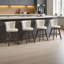Ensemble de 4 tabourets de bar 26 po Beige-294131978