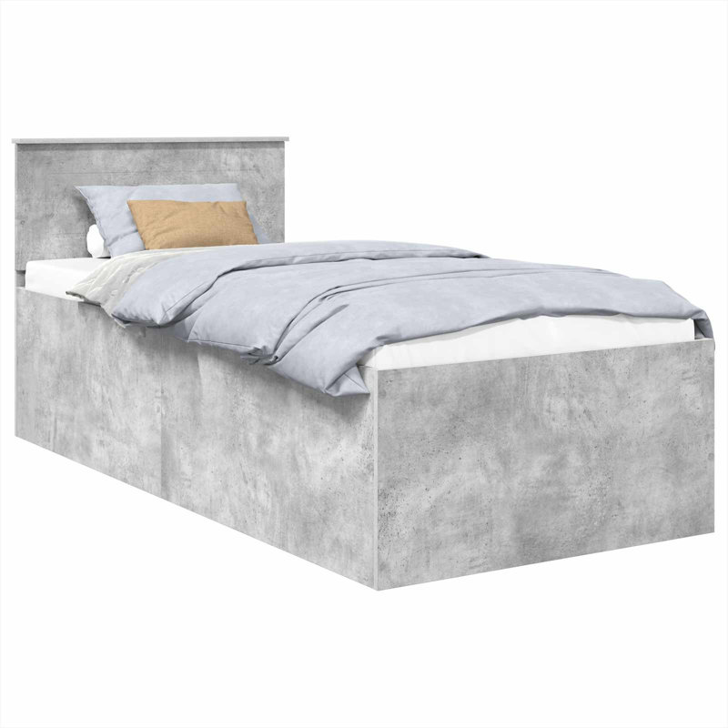 Bed, Small Single (2'6), Concrete Grey