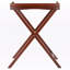 Table-plateau au fini noyer antique Noah avec pieds en cors H 29,53 po x L 24,02 po x P 14,65 po