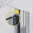 30"-31 1/4" W x 72" H Folding Frameless Glass Shower Door Pivot Swing
