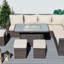 Ensemble de conversation modulaire en osier pour 8 personnes avec coussins 8 personnes-115069187-115069189