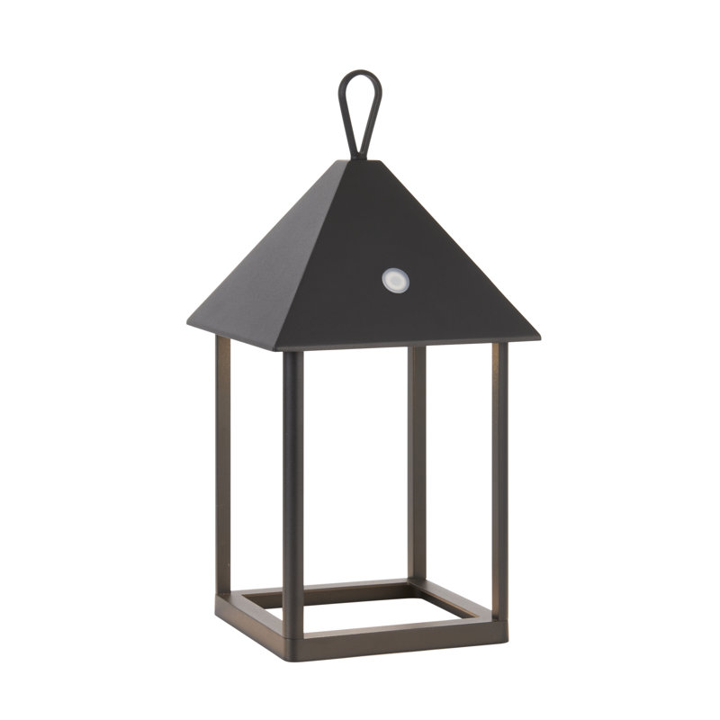 Deforge Battery Powered Integrated LED Square / Rectangular Lantern, 30cm H x 17.70cm W x 17.70cm D