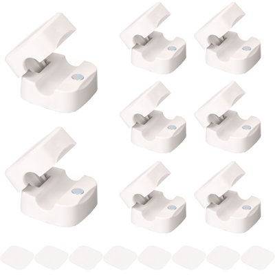 8Pcs Magnetic Cable Management Clips Adhesive Cord Holder Organizer for Home Office Wall Desktop