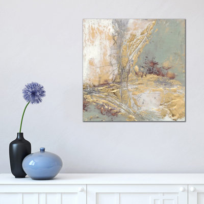 Gilded Circuit II by Jennifer Goldberger - Wrapped Canvas Painting