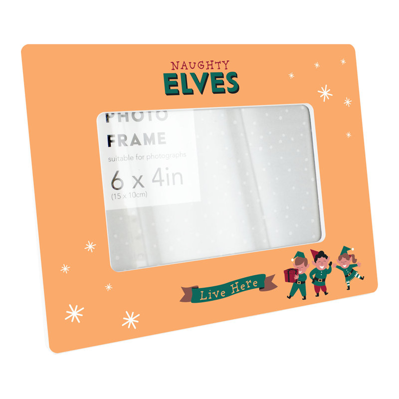 Elves Live Here Christmas Vivid Squid Wholesale Ceramic Picture Frame