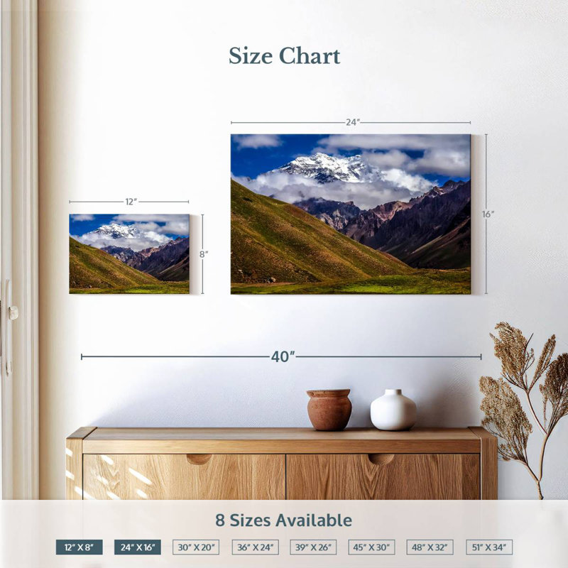 Harpa Cloudy Aconcagua, 16" H x 24" W