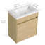 Meuble-lavabo simple avec plateau Alima 10,2