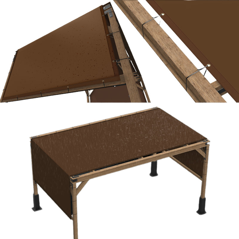Housse de remplacement pour auvent pour pergola Royal Shade, Brun, 10 pi x 10 pi