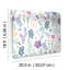 Double rouleau floral Peel & Stick-98670575