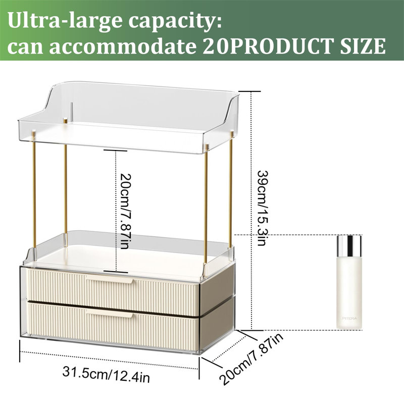 Bakarne Plastic Makeup Organiser