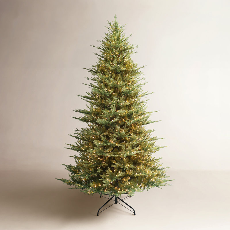 Sapin de Noël pré-éclairé, H 9 pi