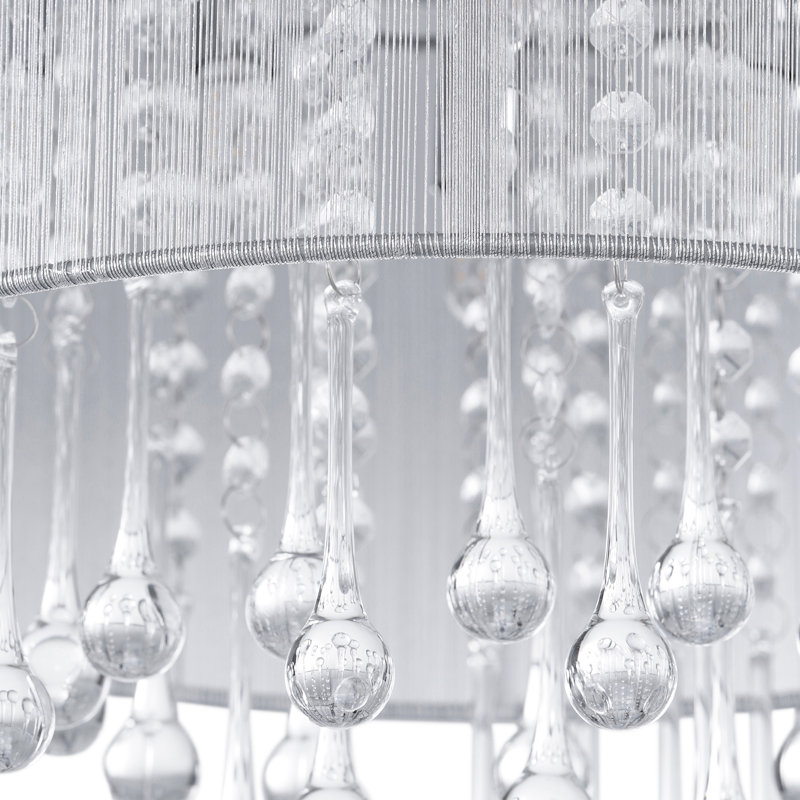Dominic Flush Fabric Ceiling Light, 40m