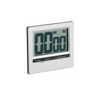 Large Easy Read Chromed Timer