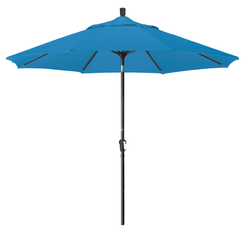 Parasol de marché 9 pi Austan, Tissu performance bleu royal
