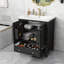 Armoire multifonctionnelle pour salle de bain avec lavabo avec portes et tablette réglable-404437712