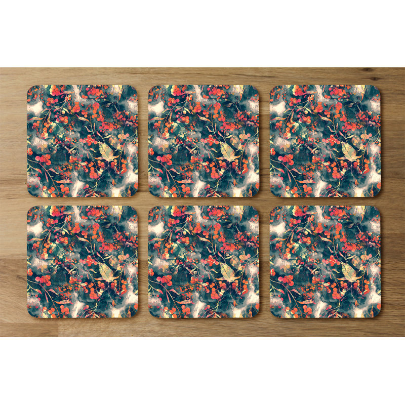 Square 6 Piece Coaster Set