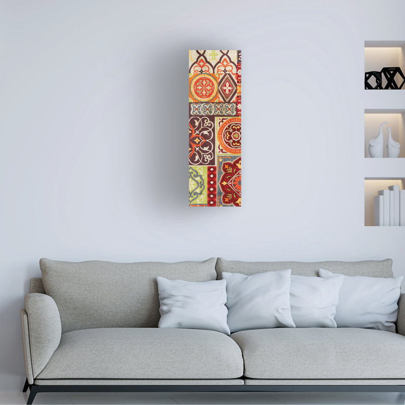 "Seville Gypsy Spice Panel I" par Wild Apple Portfolio - impression sur toile tendue, H 24 po x l 8 po x P 2 po