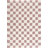 Atiran Checkered Shag Pink Area Rug-1501908966
