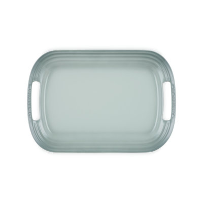 Le Creuset Stoneware Serving Platter, 14 In. - Sea Salt