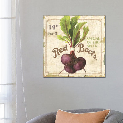 Red Beets (On Special III) by Lisa Audit - Wrapped Canvas Print