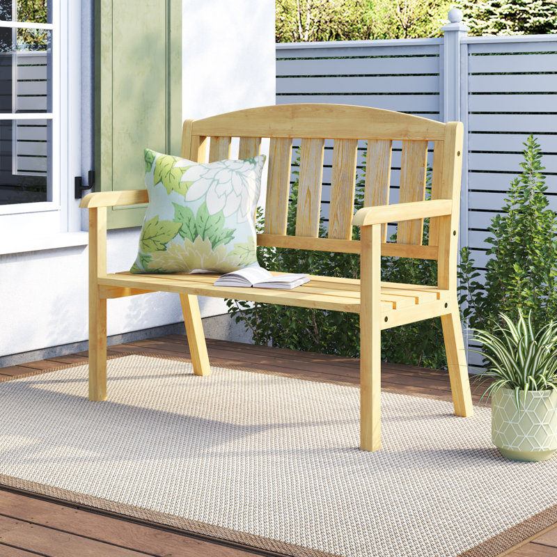 Eilidh Solid Wood Outdoor Bench