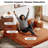 Folding Convertible Sleeper Sofa Bed, Modern Futon Couch With 2 Pillows, Comfy Fold Out Loveseat Sofa For Living Room Bedroom Guest Room Office, Compression Sofa in Box（Orange）-2069645730