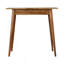 Mini bureau d'écriture en bois de style nordique, chêne-ish, 1 tiroir, pieds nordiques, brun clair