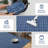 Washable  Area Rug Baby Room Contemporary Boho Non-Slip Low Pile Stain-Resistant No-Shedding Easy-Clean Modern Blue Dorm Home Office-1521691297
