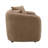Brown Chenille Loveseat with 2 Matching Color Toss Pillows-1305013365