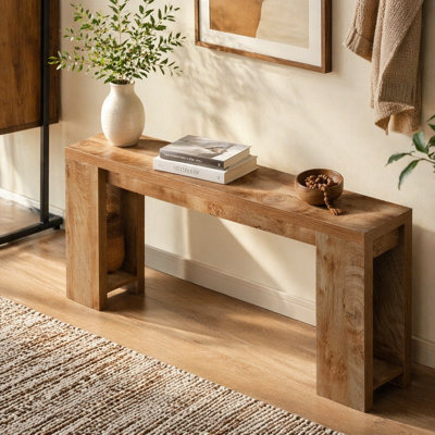 Wood Console Table, Farmhouse Sofa Table Entryway Table