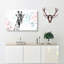 Giraffe with Paint Splashes in Abstract - Wrapped Canvas-55317407