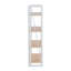 Bibliothèque contemporaine Dakota en métal peint blanc et bois naturel par Lumisource-623750934