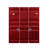 Cargo Red Finish Full/Full Bunk Bed