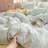 Nayoroom 3 Pieces Garden Style Floral Duvet Cover Cotton-like Skin-friendly Comforter Cover Blue Yellow Modern Chic Garden Flower Bedding Sets-116466381