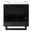 Ensemble de meuble-lavabo sophistiqué avec rangement abondant et design élégant-100791439