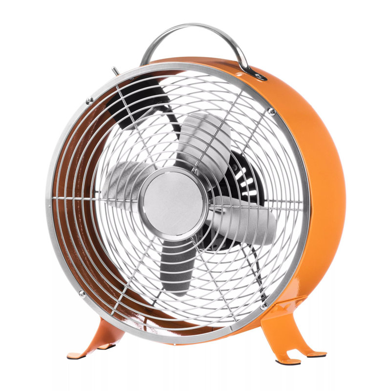 Retro Table Fan, Orange