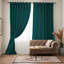 Pittsboro Crushed Velvet Eyelet Windows Panel Curtains-434909567-434909566